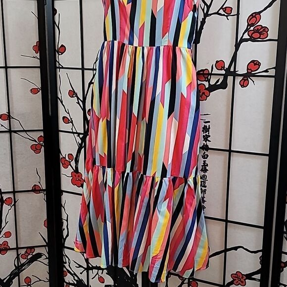 Crosby Becca by Mollie Burch Tortola Multicolor Midi Dress, - Picture 10 of 12